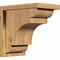 Ekena Millwork New Brighton Smooth Corbel w/Backplate, Western Red Cedar, 7 1/2"W x 12"D x 12"H COR08X12X12NEB01SWR - alternate 1